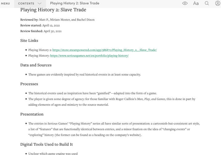 Review: Playing History: Slave Trade 2